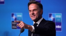NATO-Generalsekretär Mark Rutte trifft zum NATO-Gipfel in der türkischen Hauptstadt Ankara ein. Foto: EPA/Necati Savas