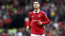 Ronaldo von Manchester United reagiert während der englischen Premier League. Foto: epa/Adam Vaughan