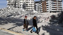Der Alltag in Gaziantep nach dem Erdbeben. Foto: epa/Sedat Suna