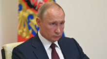 Der russische Präsident Wladimir Putin nimmt über eine Videokonferenz an einem Treffen teil. Foto: epa/Alexei Nikolsky