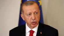 Der Türkische Präsident Recep Tayyip Erdogan in Zagreb. Foto: epa/Antonio Bat