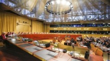 Ein Blick in den Gerichtssaal der Europäischen Union in Luxemburg. Foto: epa/Julien Warnand