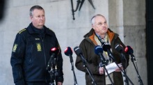 Die dänische Polizei nimmt Verdächtige fest, die einen Terroranschlag geplant haben. Foto: epa/Martin Sylvest