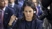 Die Bundesministerin des Auswärtigen, Annalena Baerbock. Foto: epa/Georgi Licovski