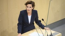 Die Parteivorsitzende der Sozialdemokratischen Partei Österreichs (SPOe), Pamela Rendi-Wagner. Foto: epa/Christian Bruna
