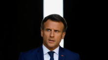 Französischer Präsident Emmanuel Macron in Paris. Foto: epa/Christian Hartmann