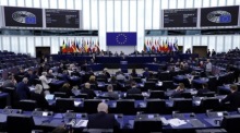 Sitzung des Europäischen Parlaments in Straßburg. Foto: epa/Ronald Wittek