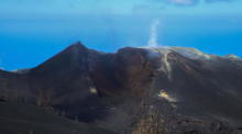 Ansicht des Vulkans auf La Palma. Foto: epa/Luis G Morera