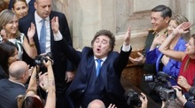 Javier Milei eröffnet in Buenos Aires die 144. ordentliche Sitzungsperiode des Nationalkongresses und stellt zentrale Vorhaben seiner Regierung vor. Foto: Juan Ignacio Roncoroni/epa/dpa