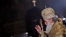 Patriarch Neofit, das Oberhaupt der orthodoxen Kirche Bulgariens, in Sofia. Foto: epa/Vassil Donev