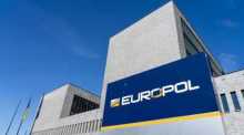 Blick auf das Gebäude der EU-Polizeibehörde Europol in Den Haag. Foto: Jerry Lampen/Anp/dpa