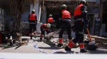 Vier Menschen sterben und mehr als 15 werden beim Einsturz eines Restaurants in Palma de Mallorca verletzt. Foto: epa/Cati Cladera
