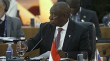 Südafrikas Präsident Cyril Ramaphosa bei der Eröffnung des BRICS-Gipfels in Rio de Janeiro nach der Erweiterung auf elf Mitglieder. Foto: epa/Antonio Lacerda