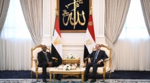Der Chef der sudanesischen Armee, General Abdel Fattah al-Burhanin, besucht Ägypten. Foto: epa/Egyptian Presidential