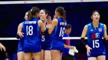 Mit dem Duell gegen die Ukraine beginnt für Thailands Volleyballerinnen die zweite VNL-Turnierwoche in Bangkok. Foto: Thailand Volleyball Association