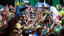 Die Anhänger des ehemaligen brasilianischen Präsidenten Bolsonaro versammeln sich in Sao Paulo. Foto epa/Sebastiao Moreira