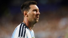 Lionel Messi vom FC Barcelona im Einsatz während des UEFA-Champions-League-Spiels. Foto: epa/Enric Fontcuberta