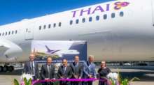 Mit einer Zeremonie wurde die Übergabe der neuen Boeing 787-9 an THAI gefeiert. Foto: Thai Airways International