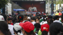 Kundgebung von Anhängern des gewählten Präsidenten Marcos während der Rede zur Lage der Nation. Foto: epa/Rolex Dela Pena