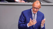 Der deutsche Vorsitzende der Christlich Demokratischen Union (CDU) Friedrich Merz. Foto: epa/Omer Messinger