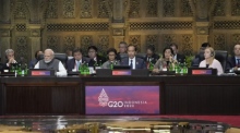 Gipfeltreffen der Staats- und Regierungschefs der G20 in Bali. Foto: epa/Dita Alangkara