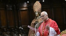Pastoralbesuch von Papst Leo XIV. in Pompeji und Neapel. Foto: epa/Ciro Fusco