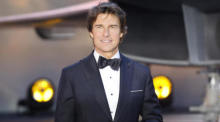 Amerikanischer Schauspieler Tom Cruise bei der königlichen Filmvorführung von "Top Gun: Maverick' in den Leicester Square Gardens. Foto: epa/Tolga Akmen