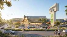 Eine Visualisierung zeigt das geplante Einkaufszentrum Robinson Lifestyle Nong Khai nahe der ersten thailändisch-laotischen Freundschaftsbrücke. Foto: Central Retail