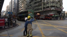 Feuer in einem Wohngebäude tötet mindestens fünf Menschen in Hongkong. Foto: epa/Leung Man Hei