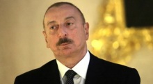 Aserbaidschanischer Präsident Ilham Aliyev in Puschkin. Foto: epa/Vladimir Smirnov
