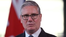 Der britische Premierminister Keir Starmer empfängt den polnischen Regierungschef Donald Tusk im Battle of Britain Bunker in London. Foto: epa/Jaimi Joy/pool