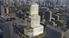 Visualisierung des neuen Mixed-Use-Projekts CenTRal cENtrAL am Siam Square mit Einkaufszentrum, Büros und Hotel. Bild: CPN