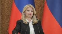 Die slowakische Präsidentin Zuzana Caputova. Foto: epa/Sergey Dolzhenko