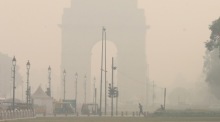 Schlechte Luftqualität in Delhi. Foto: epa/Rajat Gupta