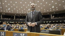 Leader of the European People's Party in the European Parliament Manfred Weber. Foto: epa/Olivier Hoslet