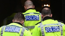 Polizeibeamte der Metropolitan Police in Westminster in London. Foto: epa/Andy Rain