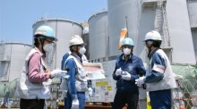 IAEA-Chef Rafael Grossi inspiziert Fukushima Daiichi. Archivfoto: epa/JIJI PRESS JAPAN NUR FÜR DEN REDAKTIONELLEN GEBRAUCH