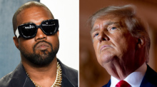 Rapper Kanye West und Ex-US-Präsident Donald Trump kabbeln sich in sozialen Netzwerken. Foto: Evan Agostini/Ap/dpa