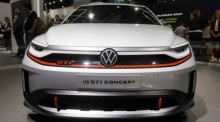 Der Volkswagen ID.7 GTI als E-Auto auf der Internationalen Automobilausstellung (IAA) in München. Foto: epa/Ronald Wittek