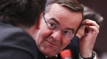 Der deutsche Verteidigungsminister und SPD-Parteimitglied Boris Pistorius (R). Foto: EPA-EFE/Filip SÄnger