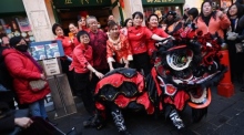 Chinesisches Neujahrsfest "Jahr des Hasen". Foto: EPA-EFE/Andy Rain