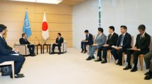 IAEA-Generaldirektor Rafael Grossi trifft den japanischen Premierminister Kishida. Foto: epa/Zhang Xiaoyu