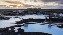 Blick über das Geothermalbad Blaue Lagune (undatierte Aufnahme). Foto: Blue Lagoon Iceland/dpa