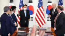 Der US-Präsident Joe Biden besucht Südkorea. Foto: epa/Yonhap