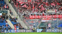 Bundesliga, TSG 1899 Hoffenheim - 1. FC Union Berlin, 22. Spieltag, PreZero Arena. Foto: Jan-Philipp Strobel/dpa