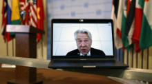 Sitzung des UN-Sicherheitsrates zur Lage im Nahen Osten, einschließlich der Palästina-Frage. Foto: epa/Jason Szenes