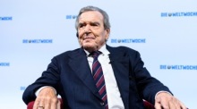 Der ehemalige deutsche Bundeskanzler Gerhard Schröder. Foto: epa/Max Slovencik