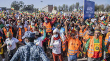 Tigray-Krise - Kundgebung zur Unterstützung der Bemühungen von Regierung und Militär gegen die TPLF und die OLA. Foto: epa/Str