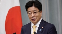 Der neue japanische Kabinettschef Katsunobu Kato. Foto: epa/Franck Robichon