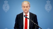 Vorsitzender der Partei für die Freiheit (PVV) Geert Wilders in Den Haag. Foto: epa/Koen Van Weel